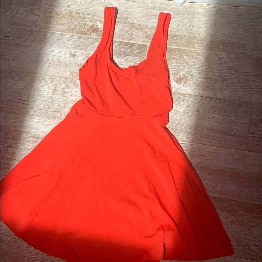 Coral sun dress